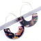 European and American Leopard Printed Acrylic Acetate Fashion Personality Dangle Women Exaggeration Earrings