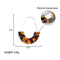 European and American Leopard Printed Acrylic Acetate Fashion Personality Dangle Women Exaggeration Earrings