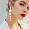 Fashion imitation pearl long earrings size pearl tassel earrings earrings women