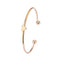 4Pcs/Set Women Girl Gold Opening Bangle Chain Bracelet