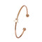 4Pcs/Set Women Girl Gold Opening Bangle Chain Bracelet