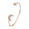 4Pcs/Set Women Girl Gold Opening Bangle Chain Bracelet