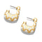 J Shape Earrings, Pop Of Enamel Chic Feminine Style Jewelry