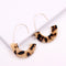 European and American Leopard Printed Acrylic Acetate Fashion Personality Dangle Women Exaggeration Earrings