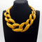 Punk Acrylic Chunky Chain Choker For Women Stylish Long Chain Necklace Big Pendants Necklaces