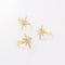 Star Ear Cuff Women Non Piercing Micro Pave Clip Earrings Gold Color Crystal Earring Earplugs Jewelry