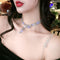 All-match Rhinestones Choker Necklace Fashion Silver Color Temperament Hip Hop Trendy Personality Chokers Necklaces/Bracelet