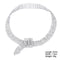 All-match Rhinestones Choker Necklace Fashion Silver Color Temperament Hip Hop Trendy Personality Chokers Necklaces/Bracelet