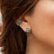 Fashion Ear Clip Earrings for Women, Colorful Bohemian Crystal Rhinestone Clip On Clip