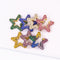 Rainbow Star Earcuffs Earrings for Woman Colorful Multi-hoop Rhinestone Ear Cuff Star Shape Romantic Boho Ear Clips on Ear Jewelry