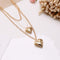 Fashion Heart Love Choker Necklace Women Party Jewelry Chain Earrings