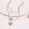 Fashion Heart Love Choker Necklace Women Party Jewelry Chain Earrings