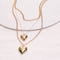 Fashion Heart Love Choker Necklace Women Party Jewelry Chain Earrings