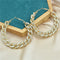 Fashion Earrings Big Size Crystal Rhinestone Diamond Chain Earrings Women Jewelry