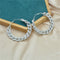 Fashion Earrings Big Size Crystal Rhinestone Diamond Chain Earrings Women Jewelry