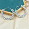 Fashion Earrings Big Size Crystal Rhinestone Diamond Chain Earrings Women Jewelry