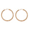 European and American punk golden corn pattern personality big circle women's earrings golden 7cm