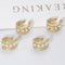 New Zircon Crystal Ear Cuff Stackable Ear Clip No Pierced Cartilage Earrings for Women Earcuffs