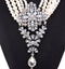 Women's Multi Layered Imitation Pearl And Crystal Statement Necklace