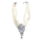 Women's Multi Layered Imitation Pearl And Crystal Statement Necklace