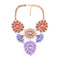 Luxury Acrylic Crystal Flowers Large Choker Necklace Women Statement Massive Maxi Necklace Vintage Pendants Necklaces