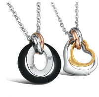 His & Hers Matching Set Necklace Pendants，GX606