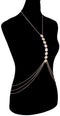 Bikini Bra Top Body Chain Cross Chain Layered Beach Harness Bikini Body Chain Harness for Women and girls for yourself or as Gift