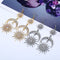 New 1 Pair Women Drop Earrings Crystal Moon Sun Vintage Dangle Earring Lady Girl Jewelry Gift