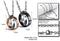 His & Hers Matching Set Necklace Pendants,Rings,Stainless Steel Couple Pendants