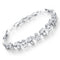 Women Fashion Crystal Bracelet 18K White Gold Plated Bracelet,Wave