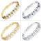 Women Fashion Crystal Bracelet 18K White Gold Plated Bracelet,Wave