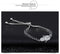 Fashion 18K  White Gold Platted Copper Bracelet for Women,Adjustable from 6.29'' to 9.84'',Corn Shape