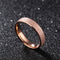 Dazzling Stardust Rose Gold Stainless Steel Ring for Girls & Women