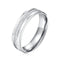 Ideas Romantic Stainless Steel Frosted surface Real Love Couple Rings Jewelry For Lovers Wedding Engagement Rings