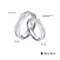 Ideas Romantic Stainless Steel Frosted surface Real Love Couple Rings Jewelry For Lovers Wedding Engagement Rings