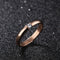 Dazzling Stardust Rose Gold Stainless Steel Ring for Girls & Women with Cubic Zirconia