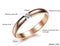 Dazzling Stardust Rose Gold Stainless Steel Ring for Girls & Women with Cubic Zirconia