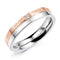 "love is never tired of waiting" rings for women men Titanium steel zircon black rose gold forever love couple ring pair