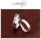 "love is never tired of waiting" rings for women men Titanium steel zircon black rose gold forever love couple ring pair