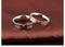 "love is never tired of waiting" rings for women men Titanium steel zircon black rose gold forever love couple ring pair