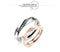 Courage Belief Stainless Steel Ring Silver Black Rose Gold Zirconia Valentine's Day Couple Couples Gift Wedding Friendship Rings Engagement Rings Men, Women