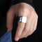 Men's Ring Rock Punk Smooth 316L Stainless Steel Black CZ Silver Gold Color Hip Hop Rings For Men Party Jewelry