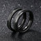 Men's Couple Rings Band Ring AAA Cubic Zirconia Black Titanium Steel Tungsten Steel Circle Luxury Classic Love Party Birthday Jewelry