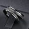 Men's Couple Rings Band Ring AAA Cubic Zirconia Black Titanium Steel Tungsten Steel Circle Luxury Classic Love Party Birthday Jewelry