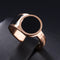 Titanium steel WOMEN black index finger ring "Forever love" jewelry 542