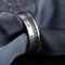 Stainless Steel Black Electroplating Roman Numbers Funky Trendy Biker Ring Jewellery For Men Boys Stylish (Black Silver)