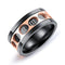 Men Jewelry Titanium Steel ring Rotating Roman Numbers Rings