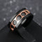 Men Jewelry Titanium Steel ring Rotating Roman Numbers Rings