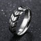 6MM Stainless Steel Mens Rings Grooved Arrow Bands for Boys, Size 7-11