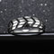 6MM Stainless Steel Mens Rings Grooved Arrow Bands for Boys, Size 7-11